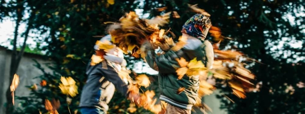 activités enfants vacances toussaint bataille feuilles mortes