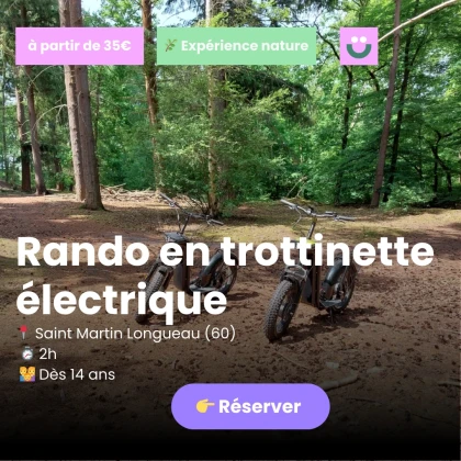 trottinettes forêt compiegne