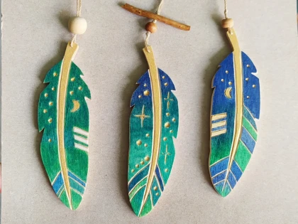 Atelier plume/cœur en bois - Oise.fun