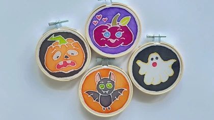 Atelier peinture sur soie : créez votre déco d'Halloween ! - Oise.fun