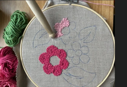 Découvrez le punch needle  - Oise.fun