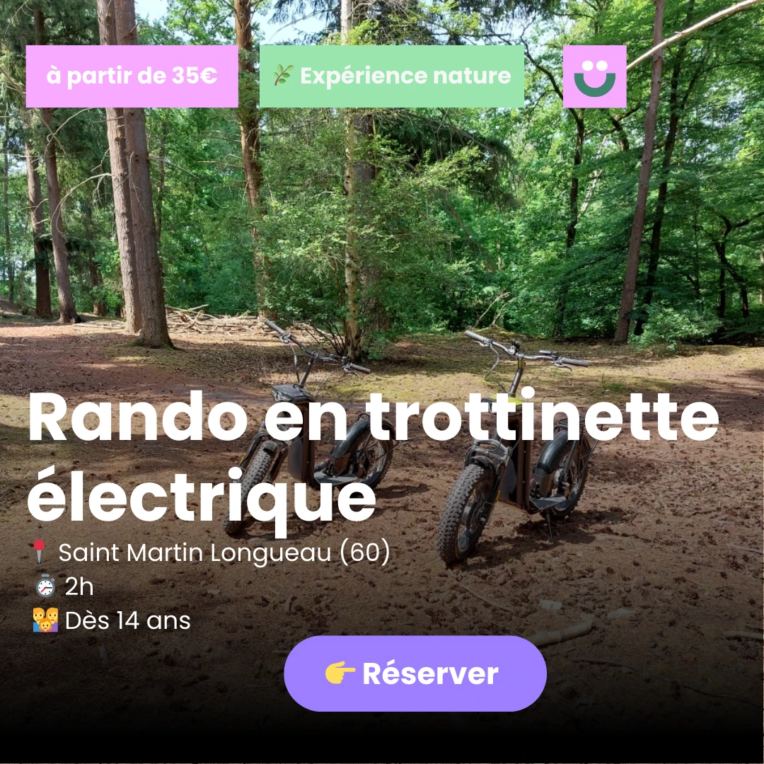 trottinettes forêt compiegne