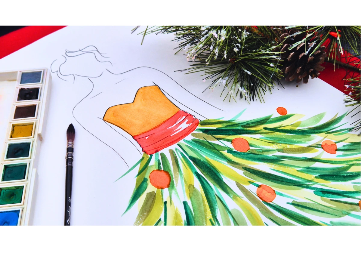 Atelier aquarelle de Noël – Créez votre demoiselle en couleur à Chantilly - Oise.fun