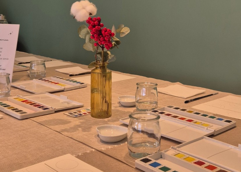 Atelier découverte de l’aquarelle – Une bulle créative chez Lucette - Oise.fun