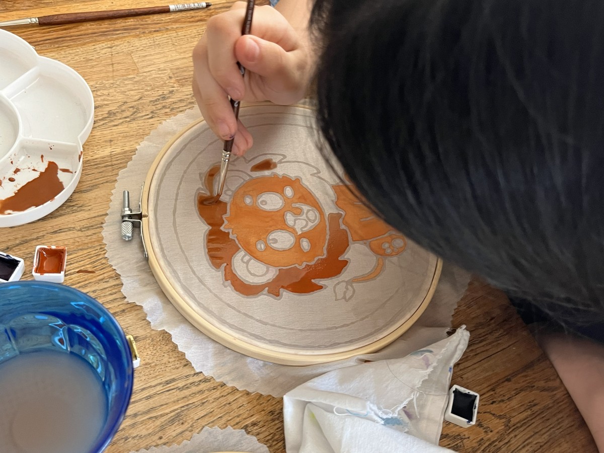 Atelier peinture sur soie pour les enfants  - Oise.fun